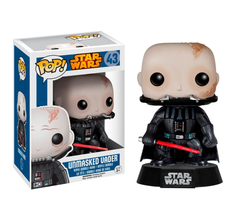 Funko Pop Darth Vader sin máscara 朗 Funko Tienda