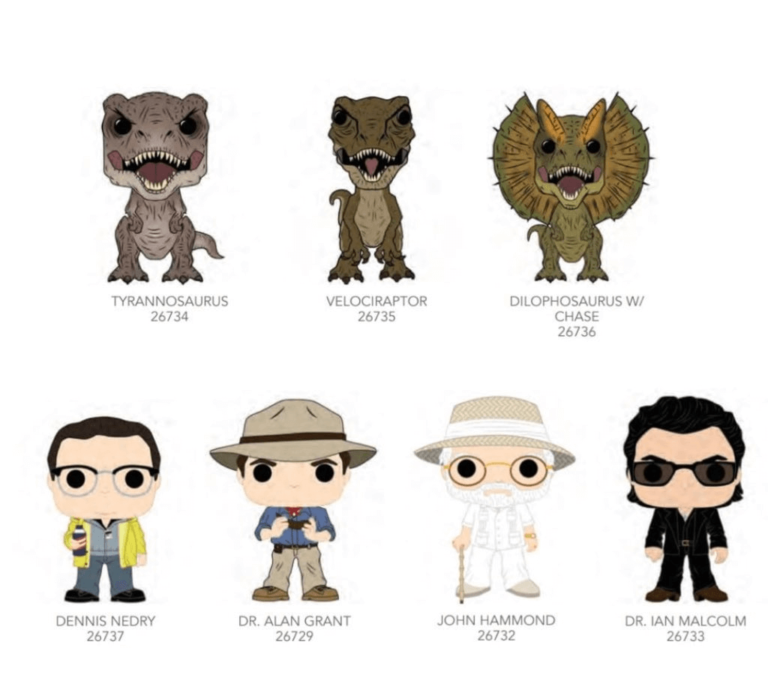 Llegan Los Funko Pops De Jurassic Park 8101